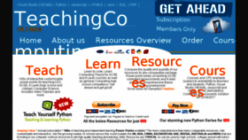 What Teachingcomputing.com website looked like in 2016 (7 years ago)