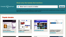 What Tweetobserver.com website looked like in 2016 (7 years ago)