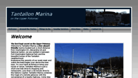 What Tantallonmarina.com website looked like in 2016 (7 years ago)