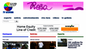 What Tvgoiania.com.br website looked like in 2016 (7 years ago)