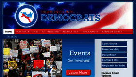 What Thurstondemocrats.org website looked like in 2016 (7 years ago)