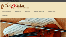 What Turismusica.com website looked like in 2016 (7 years ago)