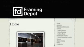 What Theframingdepot.com website looked like in 2016 (7 years ago)