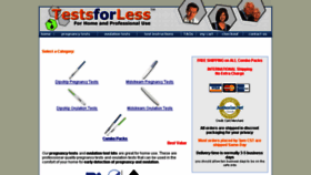 What Testsforless.com website looked like in 2016 (7 years ago)