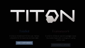 What Titon.io website looked like in 2016 (7 years ago)
