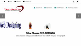 What Tec-netinfo.co.in website looked like in 2016 (7 years ago)