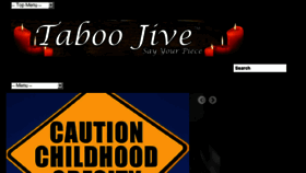 What Taboojive.com website looked like in 2016 (7 years ago)