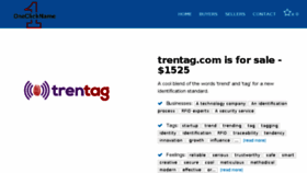 What Trentag.com website looked like in 2016 (7 years ago)