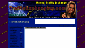 What Trafficexchanging.com website looked like in 2016 (7 years ago)