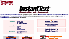 What Textware.com website looked like in 2016 (7 years ago)