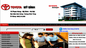 What Toyota-mydinh.com website looked like in 2016 (7 years ago)