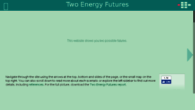 What Twoenergyfutures.org website looked like in 2016 (7 years ago)