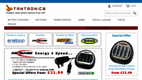 What Tantronics.co.uk website looked like in 2016 (7 years ago)