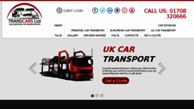 What Transcars.com website looked like in 2016 (7 years ago)