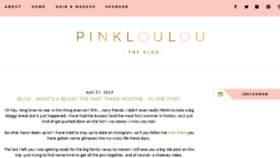 What Thepinkloulou.com website looked like in 2016 (7 years ago)