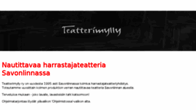 What Teatterimylly.fi website looked like in 2016 (7 years ago)