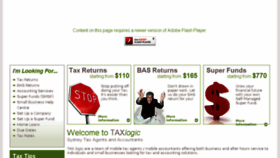 What Taxlogic.com.au website looked like in 2016 (7 years ago)