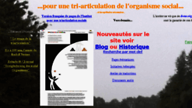What Triarticulation.fr website looked like in 2016 (7 years ago)