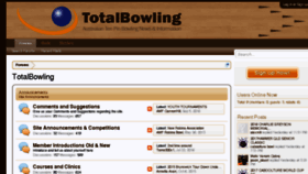 What Totalbowling.com.au website looked like in 2016 (7 years ago)