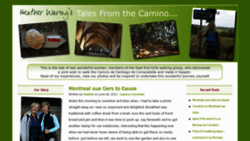What Talesfromthecamino.com website looked like in 2016 (7 years ago)