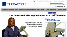 What Theracycle.com website looked like in 2016 (7 years ago)