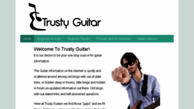What Trustyguitar.com website looked like in 2016 (7 years ago)