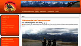 What Transalpfreunde.de website looked like in 2016 (7 years ago)