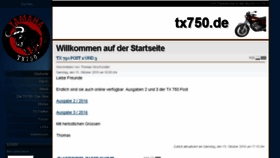 What Tx750.de website looked like in 2016 (7 years ago)