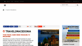What Travel2macedonia.com website looked like in 2016 (7 years ago)