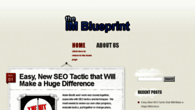 What Theimblueprint.com website looked like in 2016 (7 years ago)