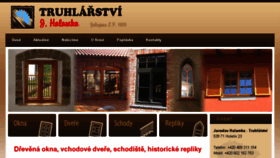What Truhlarstvi-halamka.cz website looked like in 2016 (7 years ago)