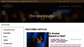 What Thegentsblog.com website looked like in 2016 (7 years ago)