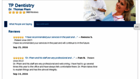 What Tpdentistry.net website looked like in 2016 (7 years ago)