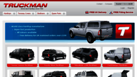 What Truckman.co.uk website looked like in 2016 (7 years ago)