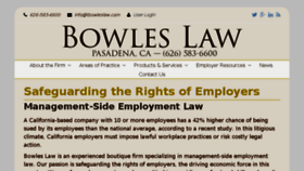 What Tbowleslaw.com website looked like in 2016 (7 years ago)