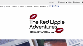 What Theredlippieadventures.com website looked like in 2016 (7 years ago)