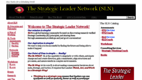 What Thestrategicleader.org website looked like in 2016 (7 years ago)