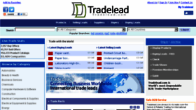 What Tradelead.com website looked like in 2016 (7 years ago)