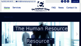 What Theemployergroup.com website looked like in 2016 (7 years ago)