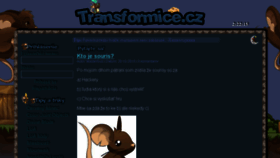 What Transformice.cz website looked like in 2016 (7 years ago)