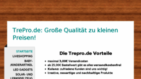 What Trepro.de website looked like in 2016 (7 years ago)