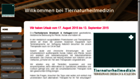 What Tiernaturheilmedizin.de website looked like in 2016 (7 years ago)