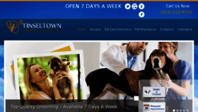 What Tinseltownvet.com website looked like in 2016 (7 years ago)