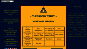 What Theosophytrust.org website looked like in 2016 (7 years ago)