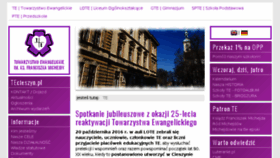 What Tecieszyn.pl website looked like in 2016 (7 years ago)