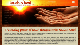 What Touchnheal.com website looked like in 2016 (7 years ago)