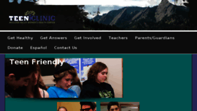 What Teenclinic.org website looked like in 2016 (7 years ago)