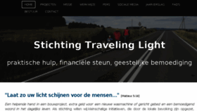 What Traveling-light.nl website looked like in 2016 (7 years ago)