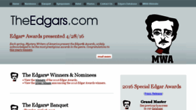 What Theedgars.com website looked like in 2016 (7 years ago)