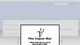 What Thevaporbar.com website looked like in 2016 (7 years ago)